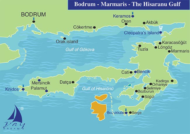 BODRUM - MARMARIS - The Hisaranu Gulf